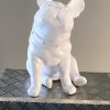 Sitting French Bulldog - D70 Gloss White